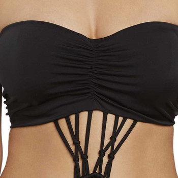 FL-AS4056BLK - Monokini a fascia Macrame - nero