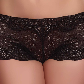 LC-CARLINA - Culotte in pizzo - nero