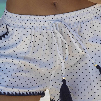 YM-85500 - Pantaloncini copricostume - bianchi pois