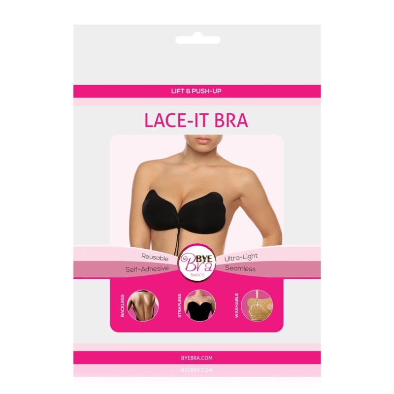 Reggiseno adesivo nero Lace It Bye Bra