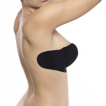 BB-B5000-951BLK-GALA BRA- Reggiseno adesivo scollatura profonda push up-nero