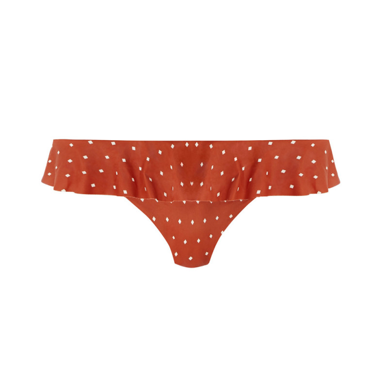 FL-AS7235AMR - Slip Jewel Cove con volant - mattone