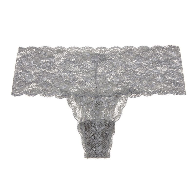 CB-NEVER0343PLA- Never say never Perizoma Comfie in pizzo - platinum