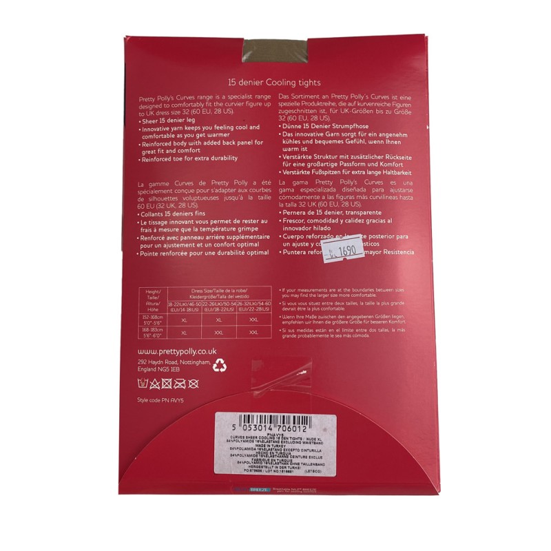 Collant effetto fresco nudo Pretty Polly