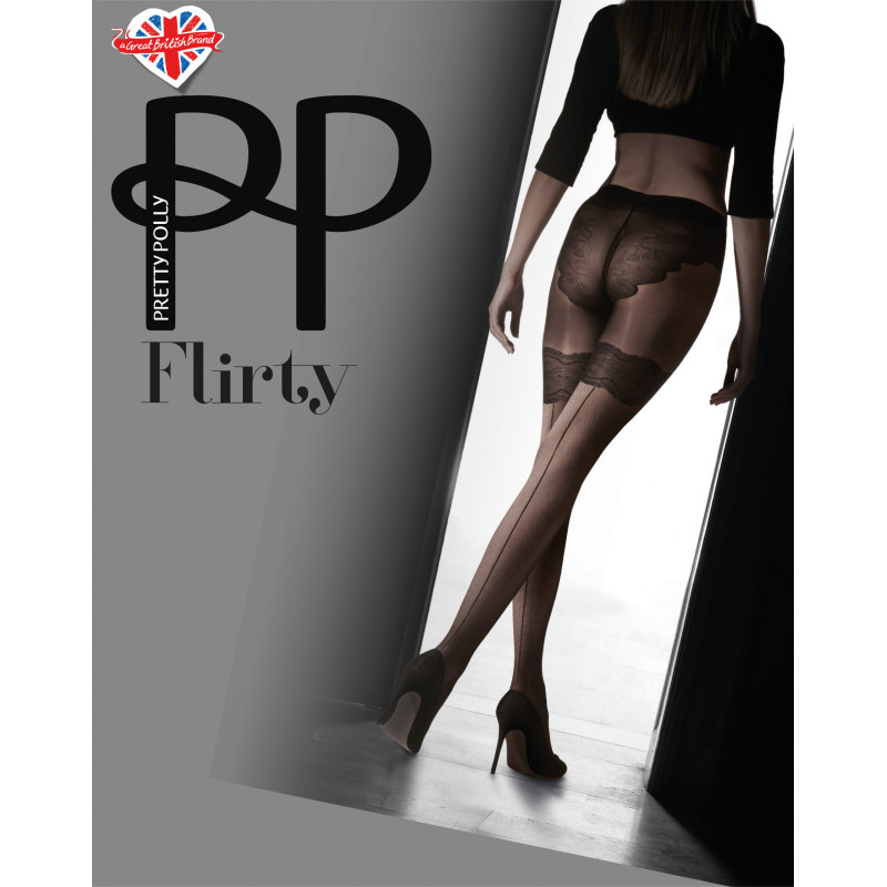 PP-PN AVR5-Collant Flirty Backseam with Body Detail-nero