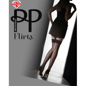 PP-PN AVR7-NUD-Calze autoreggenti Flirty Velvet lace backseam hold up-nudo