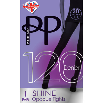 PP-PN AVA7-BDX-Collant 3D Shine Opaque 120 den-bordeaux