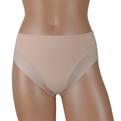 Slip modellante ventre plano in cotone -beige