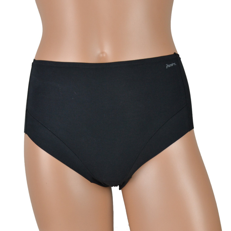 JS-1032077-002-Maxi Shape Cotton Band - slip modellante in cotone a vita alta - nero