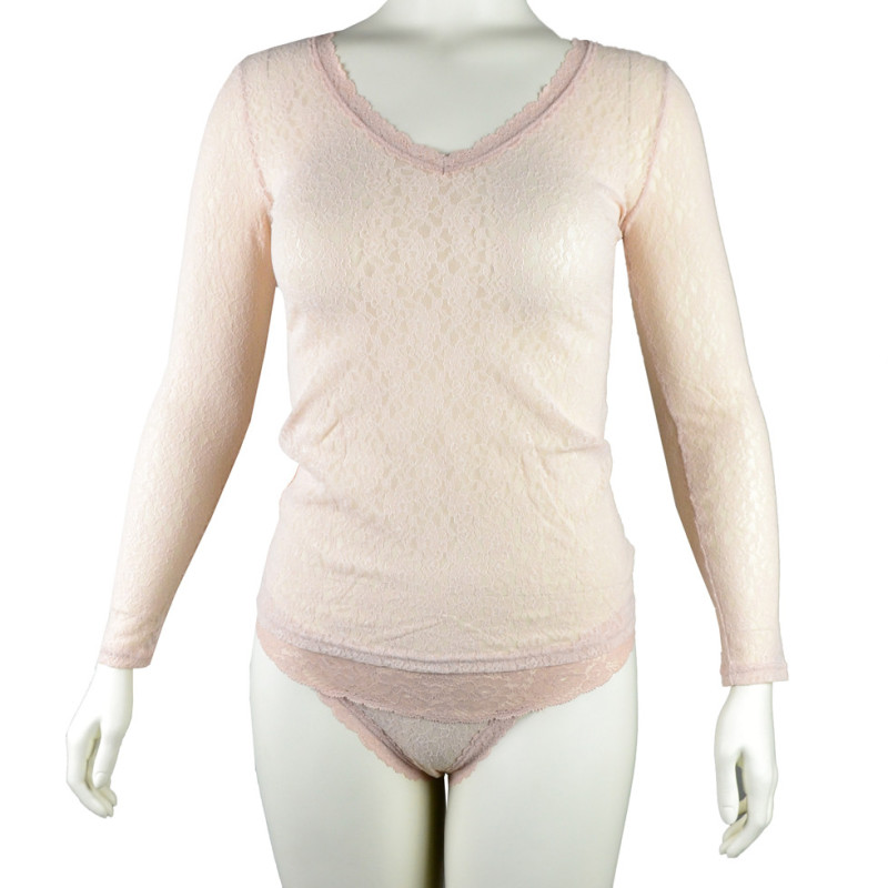 JS-1045519.483 - Maglia Dolce Amore in pizzo manica lunga - nudo