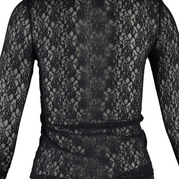 JS-1045519.002 - Maglia Dolce Amore in pizzo manica lunga - nero