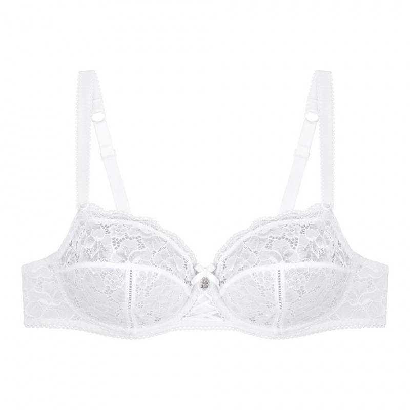 BF-14409.016- Reggiseno soft Luccia in pizzo - bianco