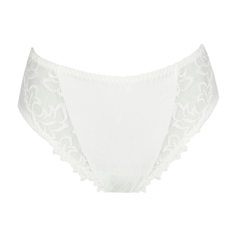 PD-0561811NAT- Slip a vita alta Deauville in pizzo - Natural