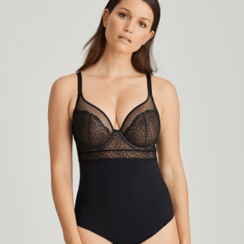 PD-0463186ZWA- Body con ferretto Sophora in pizzo - nero