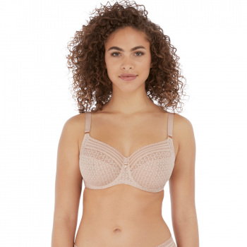 FL-AA5641LNB- Reggiseno soft Viva in pizzo coppe grandi - Beige