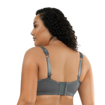 PL-P5641CHA - Reggiseno Dalis senza ferretto in cotone - charcoal grigio