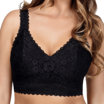 PL-P5482-BLK - Reggiseno Adriana senza ferretto in pizzo - nero