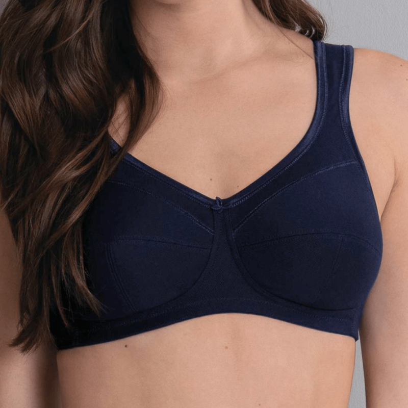 Reggiseno in cotone senza ferretto Anita Jana blu