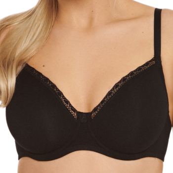 LIS-20283-02 - Reggiseno soft con ferretto Ines in cotone - nero
