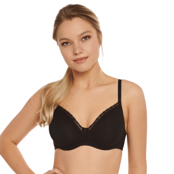 LIS-20283-02 - Reggiseno soft con ferretto Ines in cotone - nero