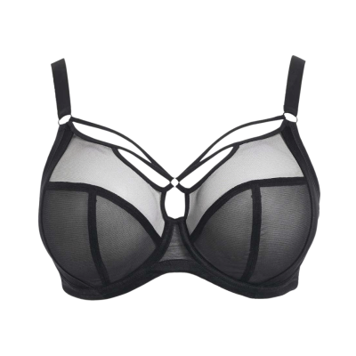 Reggiseno Elomi Sachi Nero | Effetto Strappy e Sostegno fino alla N