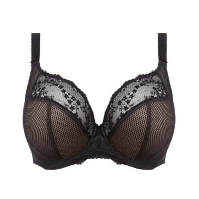 Reggiseno Plunge Elomi Charley Nero - Coppe Grandi