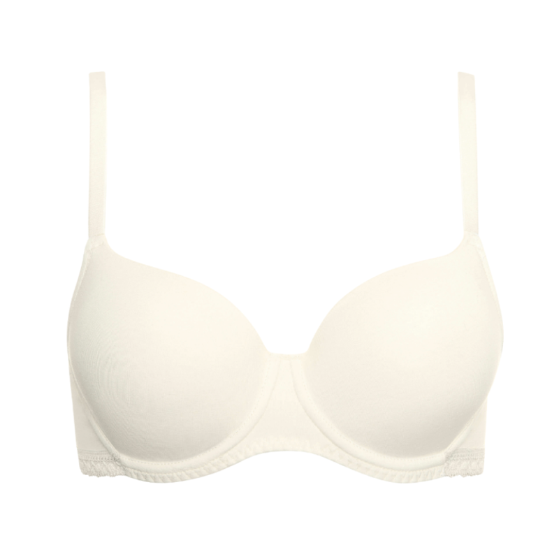 LIS-20284-CE - Reggiseno preformato Ines in cotone - bianco