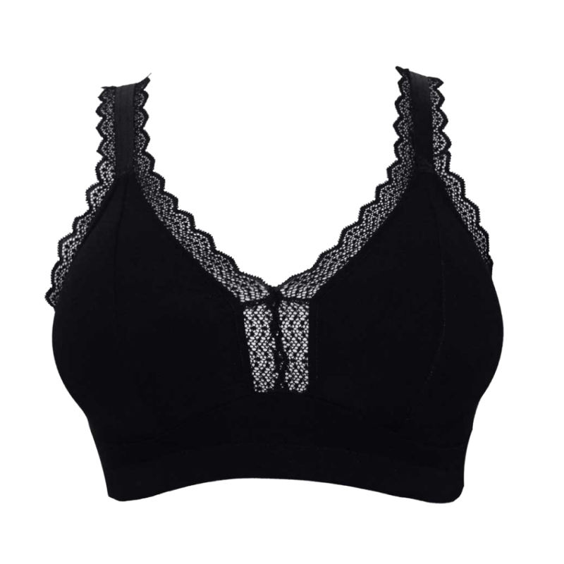 Bralette cotone Dalis nero
