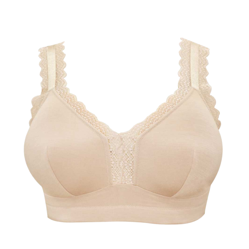 PL-P5641NUE - Reggiseno Dalis senza ferretto in cotone - beige