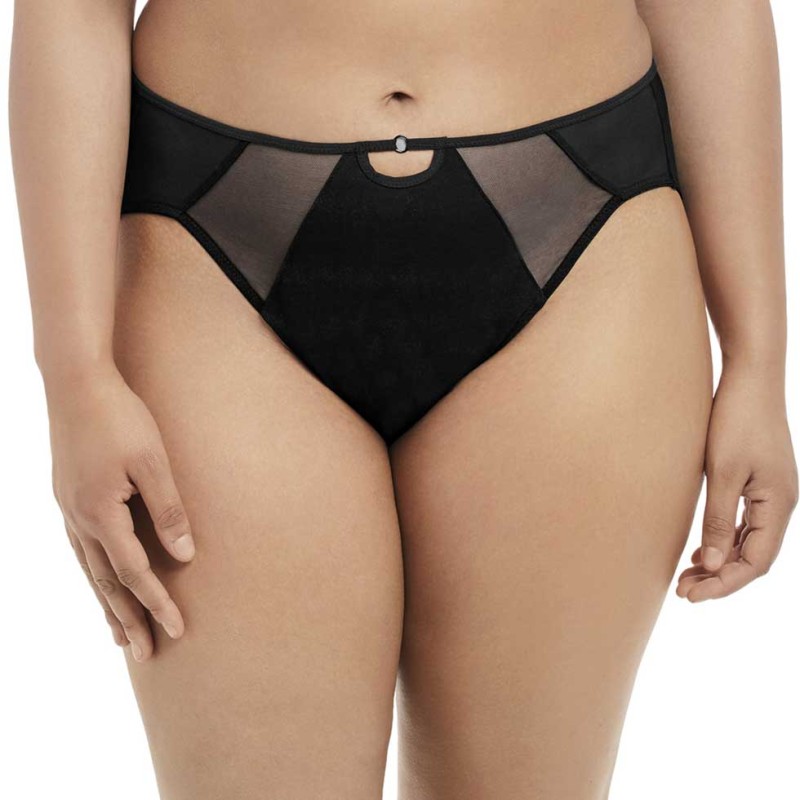 Elomi Sachi Slip Medio Nero - Intimo Curvy Coordinato