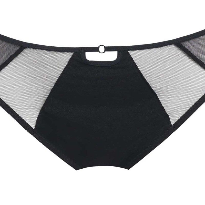 Elomi Sachi Slip Medio Nero - Intimo Curvy Coordinato