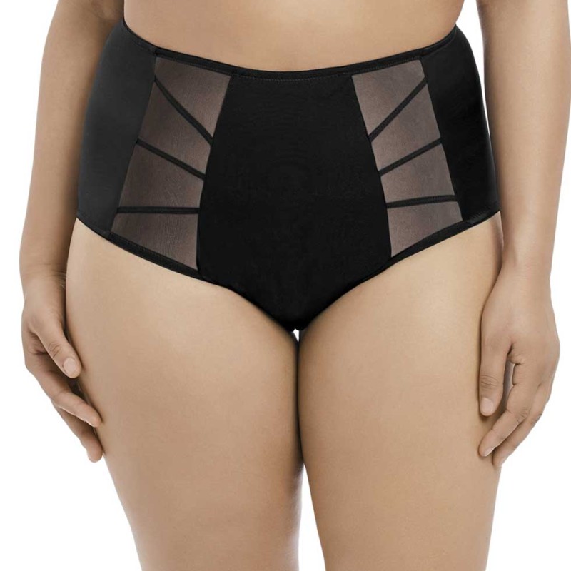 Slip Vita Alta Elomi Sachi Nero - Intimo Curvy Coordinato