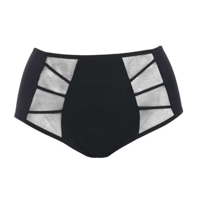 Slip Vita Alta Elomi Sachi Nero - Intimo Curvy Coordinato