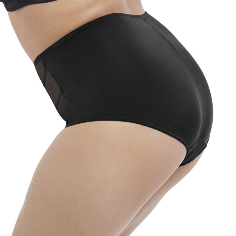 Slip Vita Alta Elomi Sachi Nero - Intimo Curvy Coordinato