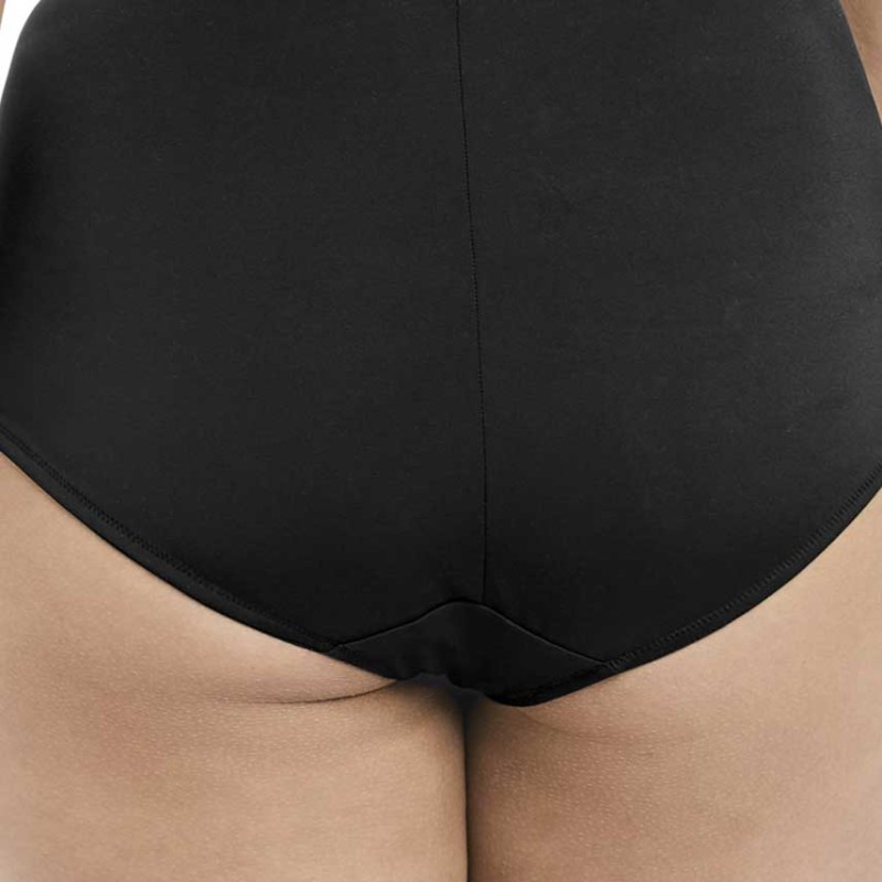 Slip Vita Alta Elomi Sachi Nero - Intimo Curvy Coordinato