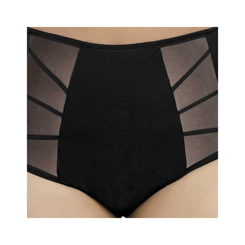 Slip Vita Alta Elomi Sachi Nero - Intimo Curvy Coordinato