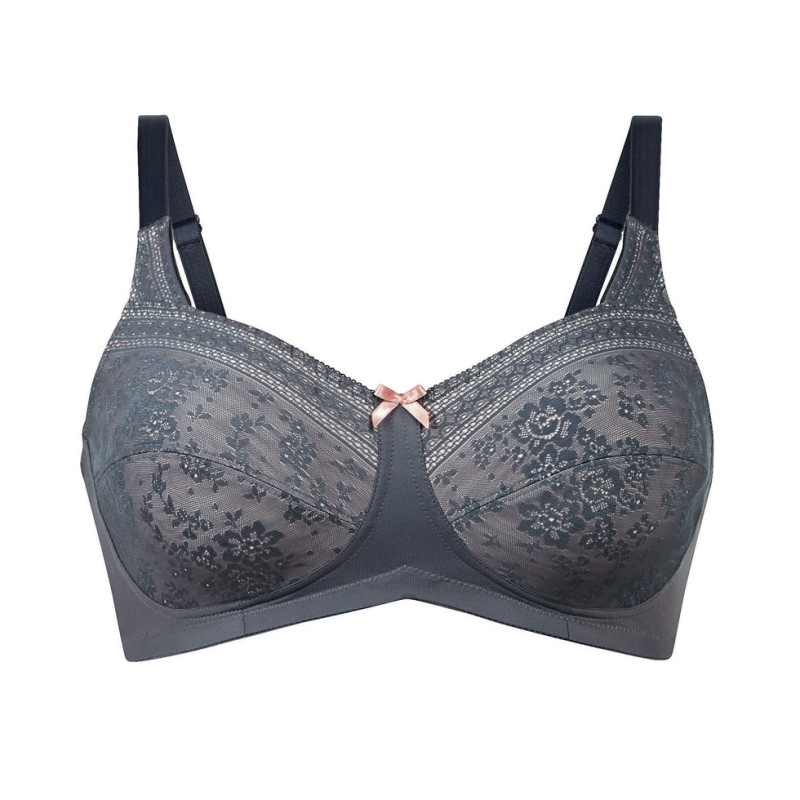 ANI5754X.408- Reggiseno Fleur per protesi senza ferretto - antracite