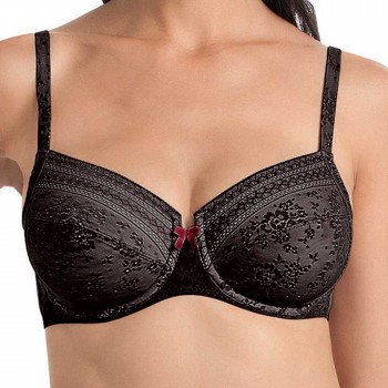 ANI5653.001-Reggiseno Fleur Soft con ferretto - nero