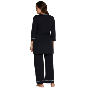 CB-AMORM9861BLK- Bella Set maternity con canotta da allattamento - nero avorio