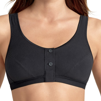 ANI5315X.001- Reggiseno Isra da protesi senza ferretto aperto davanti-nero