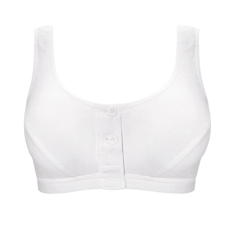 ANI5315X.006- Reggiseno Isra da protesi senza ferretto aperto davanti-bianco