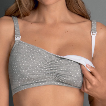 ANI5091.254- Reggiseno Allattamento senza ferretto Miss Debby - grigio pois