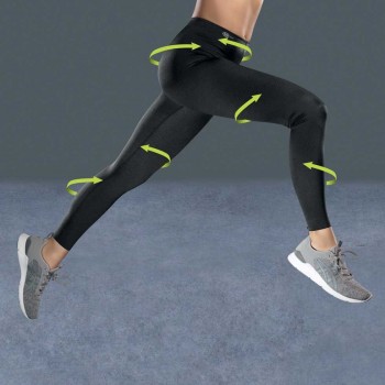 ANI1695.001-Sport tights massage - leggings magici linfodrenanti a compressione graduata - nero