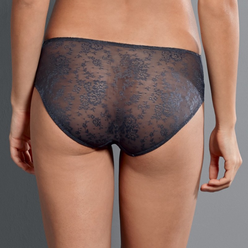 Slip antracite Fleur