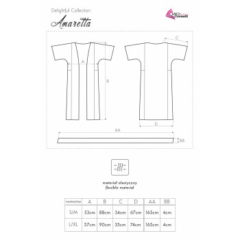 LC-AMARETTA - Vestaglia nera e oro