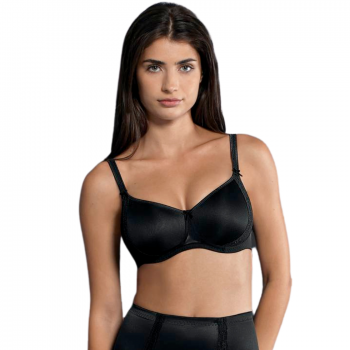 ANI5618.001-Reggiseno preformato Lace Rose senza ferretto coppa imbottita - Nero