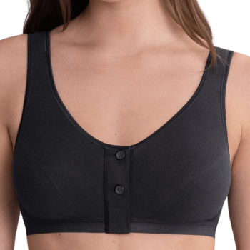 ANI5315X.001- Reggiseno Isra da protesi senza ferretto aperto davanti-nero