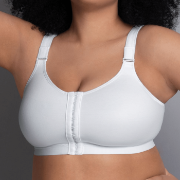 ANI5523.006- Reggiseno sportivo aperto davanti - post operatorio - Bianco