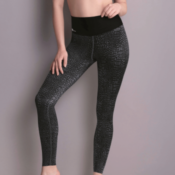 ANI1676.474-Sport tights massage - leggings magici linfodrenanti a compressione graduata con banda - orinoco