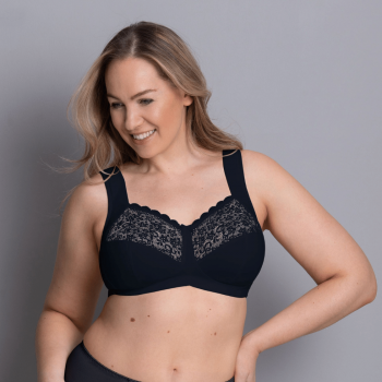 ANI5813.001- Reggiseno Havanna senza ferretto coppe grandi - Nero